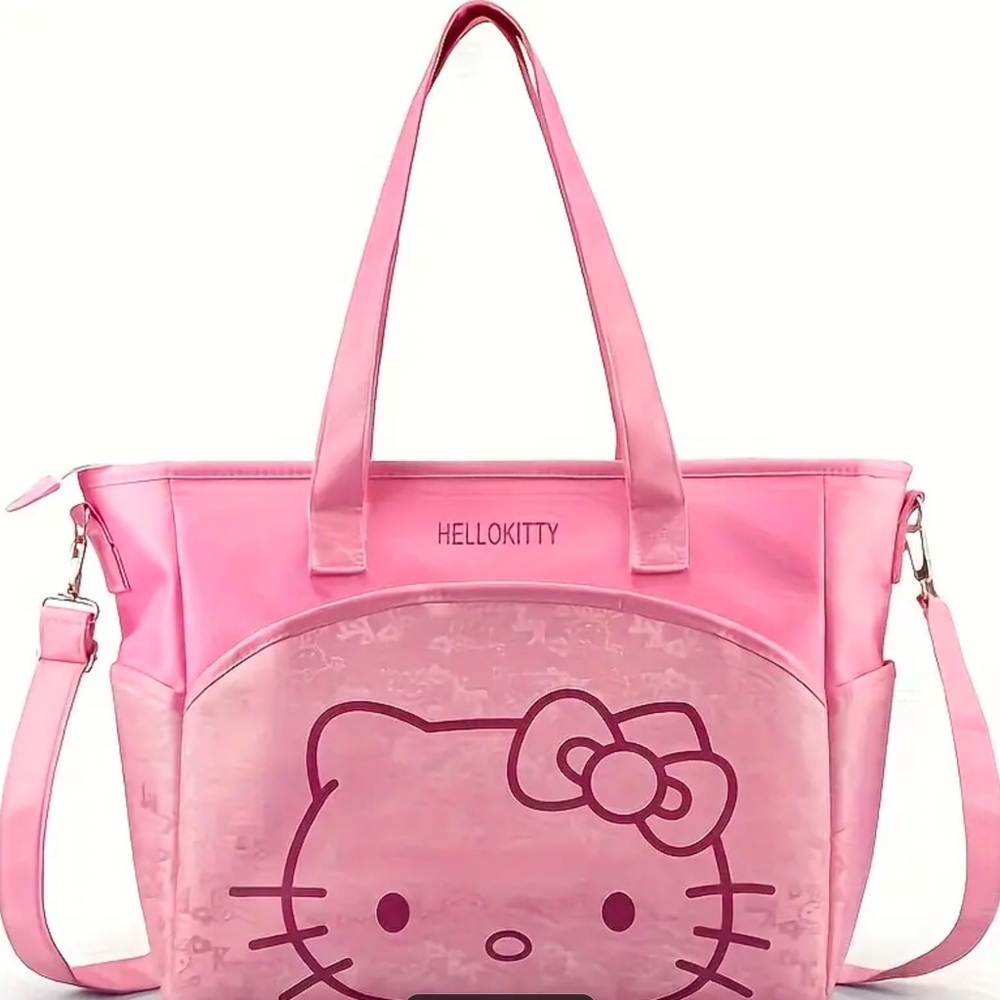 Hello Kitty Pink Baby Bag with Soft Material and Versatile Carrying Opti…
